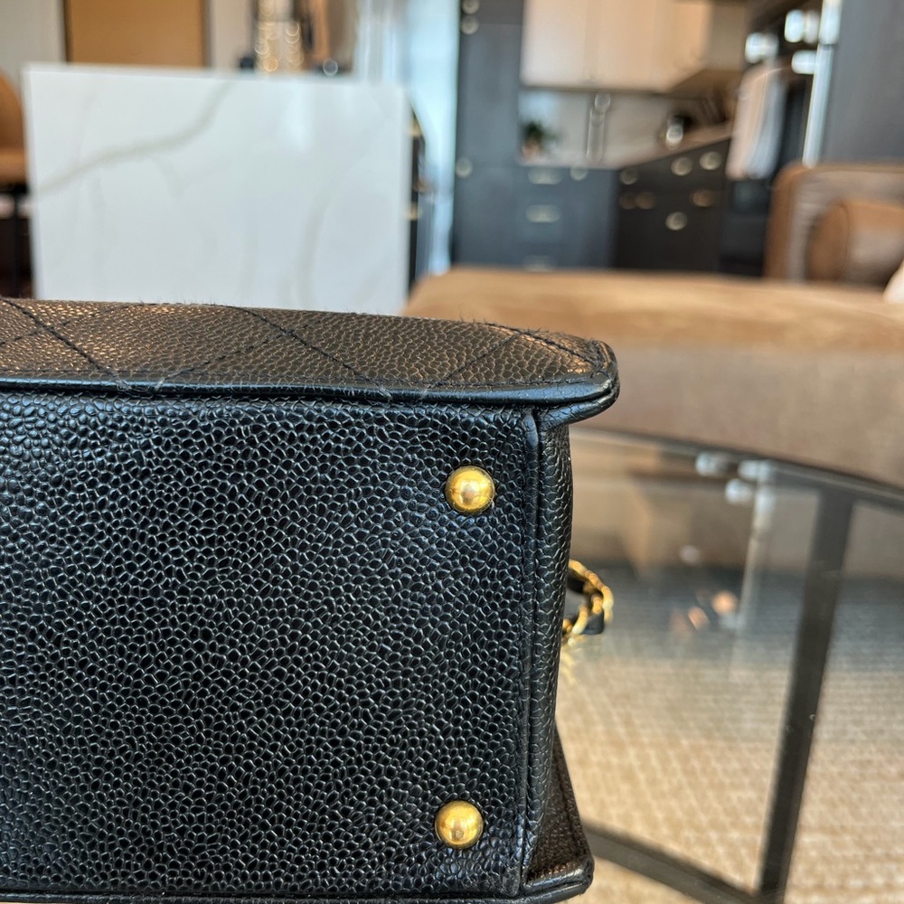 Chanel Black Caviar Shopping Tote - Picture 9 of 16
